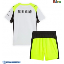 Fotballdrakt Barn Borussia Dortmund Bortedraktsett 2025-26 Kortermet (+ Korte bukser)